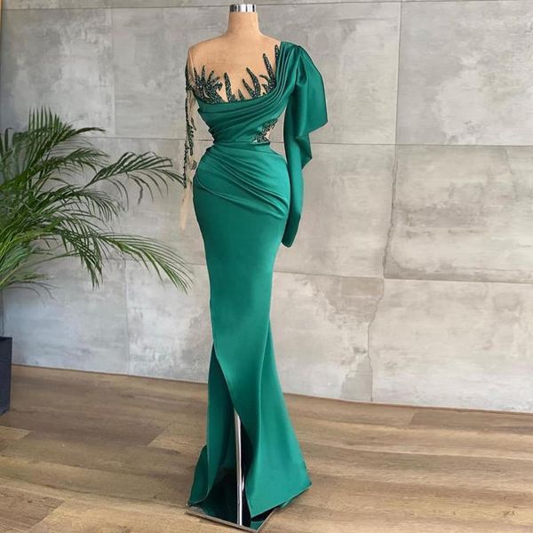 party dresses green elegant mermaid prom long sleeve sequins appliques slit plus size women formal evening gowns custom made, White;black
party dresses green elegant mermaid prom long sleeve sequins appliques slit plus size women formal evening gowns custom made, White;black