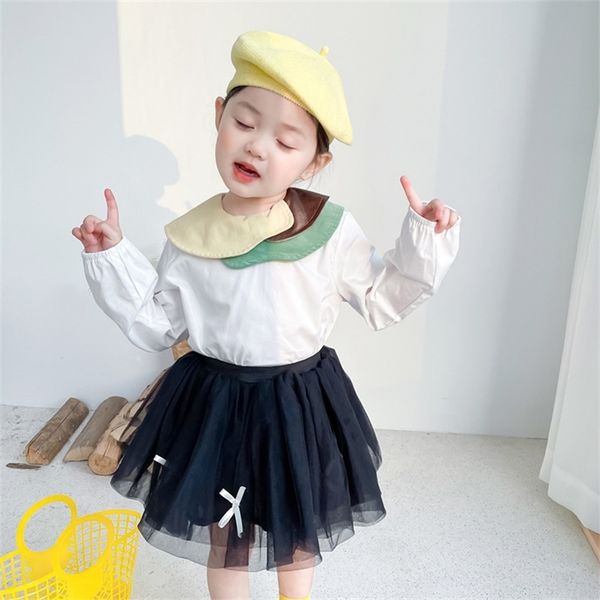 spring arrival girls long sleeve cotton blouses kids korean design clothing 210528, White;black
spring arrival girls long sleeve cotton blouses kids korean design clothing 210528, White;black