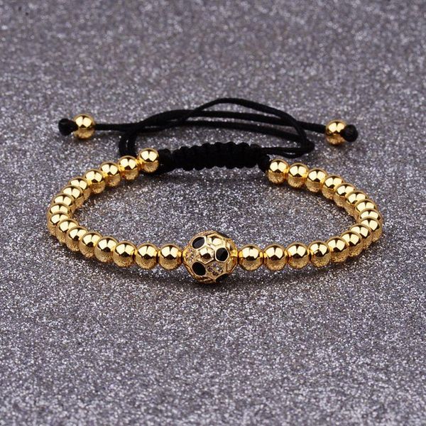 beaded, strands 2021 charm bracelet copper gold color football ball braiding adjustable friendship men jewelry, Black
beaded, strands 2021 charm bracelet copper gold color football ball braiding adjustable friendship men jewelry, Black