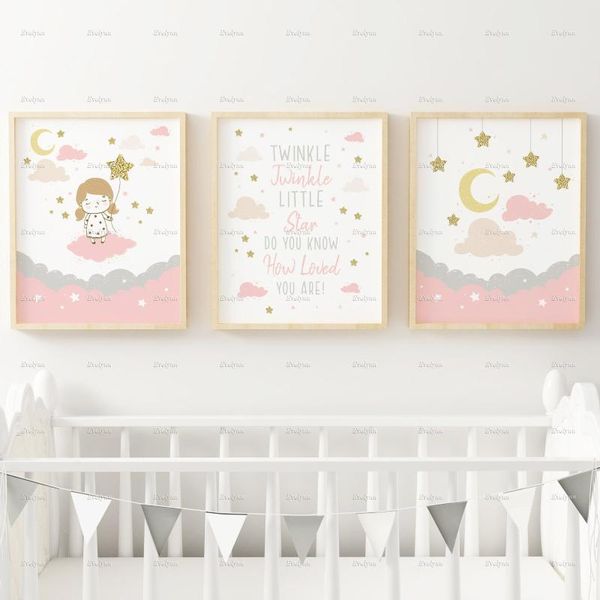 paintings nordic twinkle little star nursery wall art poster quote prints baby girl decor print set pink
paintings nordic twinkle little star nursery wall art poster quote prints baby girl decor print set pink