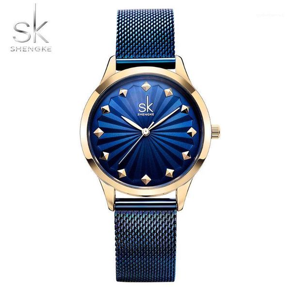 wristwatches shengke brand sk women watch luxury women's watches fashion cool blue quartz clock ladies montre, Slivery;brown
wristwatches shengke brand sk women watch luxury women's watches fashion cool blue quartz clock ladies montre, Slivery;brown