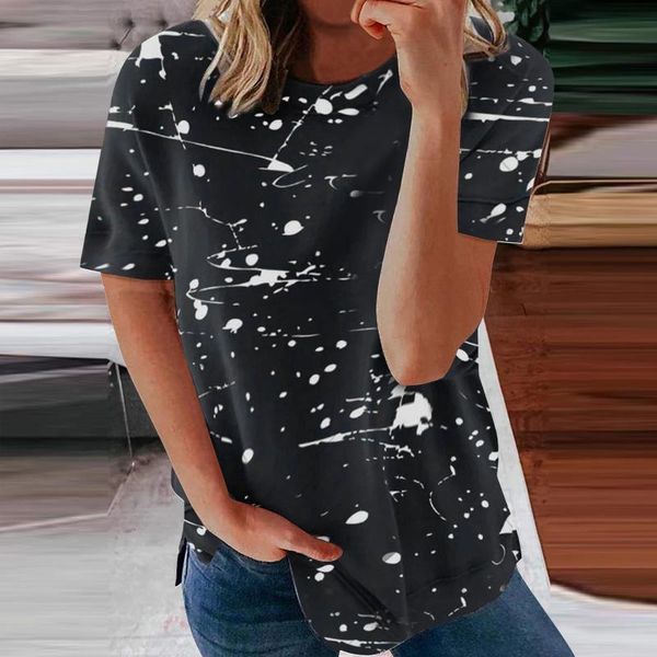 tshirt women 2021 o-neck casual short sleeves print color matching shirts vintage clothes tee shirt femme camisetas women's t-shirt, White
tshirt women 2021 o-neck casual short sleeves print color matching shirts vintage clothes tee shirt femme camisetas women's t-shirt, White