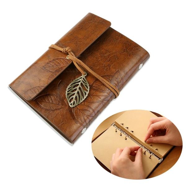 vintage style leaf leaves pattern pu cover loose-leaf string bound blank notebook notepad travel journal diary jotter - notepads, Purple;pink
vintage style leaf leaves pattern pu cover loose-leaf string bound blank notebook notepad travel journal diary jotter - notepads, Purple;pink