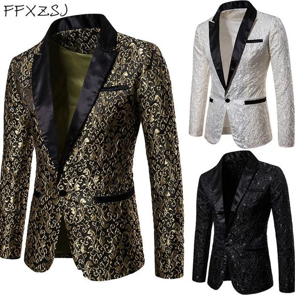 men's suits & blazers lapel golden flower print wedding suit jacket white black formal coat prom singer dancer host show stage costume
men's suits & blazers lapel golden flower print wedding suit jacket white black formal coat prom singer dancer host show stage costume