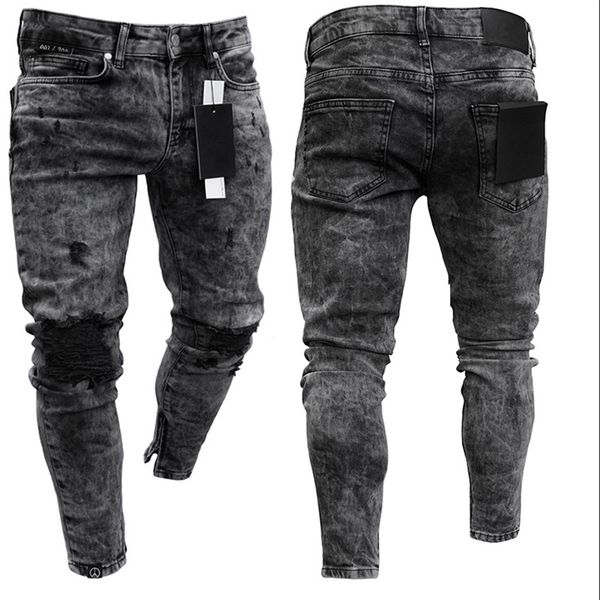 70% off outlet online men jeans close-fitting broken hole slim high-elastic pencil trousers black biker denim pants classi chigh qualit jea, Blue
70% off outlet online men jeans close-fitting broken hole slim high-elastic pencil trousers black biker denim pants classi chigh qualit jea, Blue
