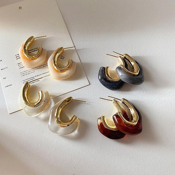 hoop & huggie 2021 colorful transparent c shape resin irregular acrylic earring geometric for women girls aesthetic jewelry, Golden;silver
hoop & huggie 2021 colorful transparent c shape resin irregular acrylic earring geometric for women girls aesthetic jewelry, Golden;silver