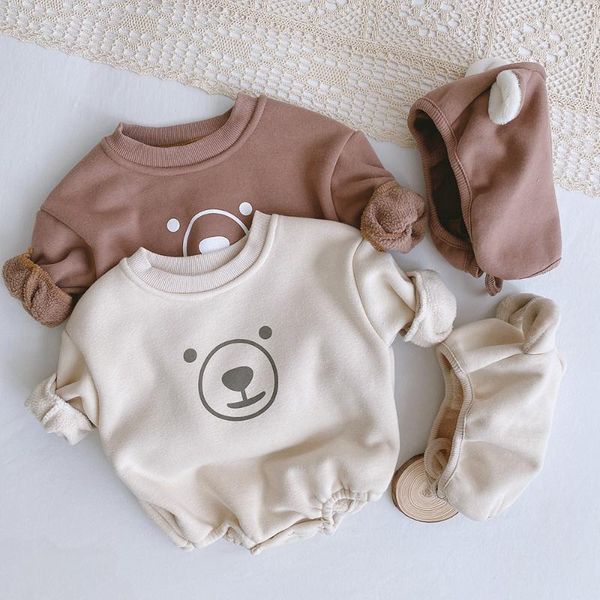 jumpsuits 0-24m baby fleece bear romper cotton triangle kids girls boys autumn clothing, Blue
jumpsuits 0-24m baby fleece bear romper cotton triangle kids girls boys autumn clothing, Blue