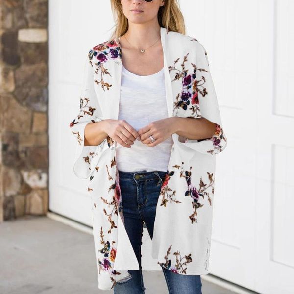 women's blouses & shirts flower print chiffon cardigan sunscreen summer plus size loose beach blouse anti-uv sun protection blusas muj, White
women's blouses & shirts flower print chiffon cardigan sunscreen summer plus size loose beach blouse anti-uv sun protection blusas muj, White