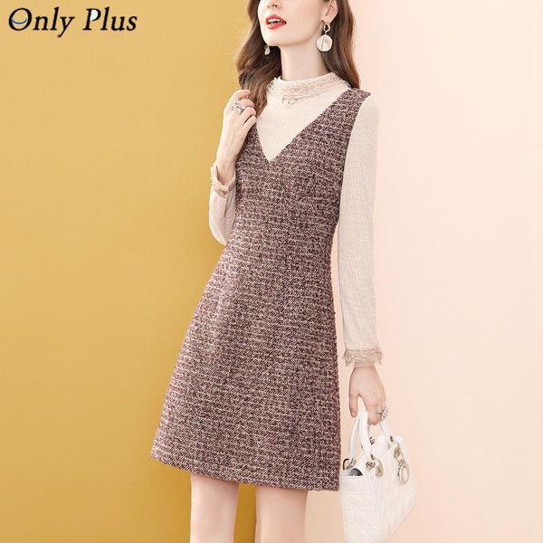 only plus vintage woolen winter dress a-line wool patchwork knitted long sleeve grey dresses o-neck inside high waist casual, Black;gray
only plus vintage woolen winter dress a-line wool patchwork knitted long sleeve grey dresses o-neck inside high waist casual, Black;gray