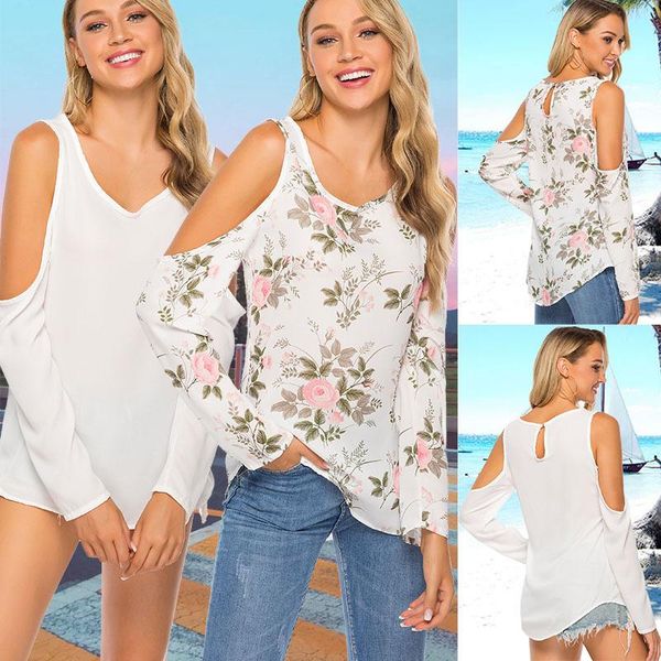 women's blouses & shirts womens and fashion off the shoulder long-sleeve color printing casual plus size 2xl blouse blusas, White
women's blouses & shirts womens and fashion off the shoulder long-sleeve color printing casual plus size 2xl blouse blusas, White
