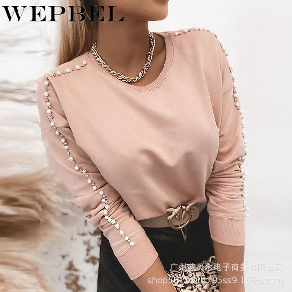 women's hoodies & sweatshirts wepbel womens long sleeve loose pearls sweatshirt 2021 ladies slouch pullover jumper, Black
women's hoodies & sweatshirts wepbel womens long sleeve loose pearls sweatshirt 2021 ladies slouch pullover jumper, Black