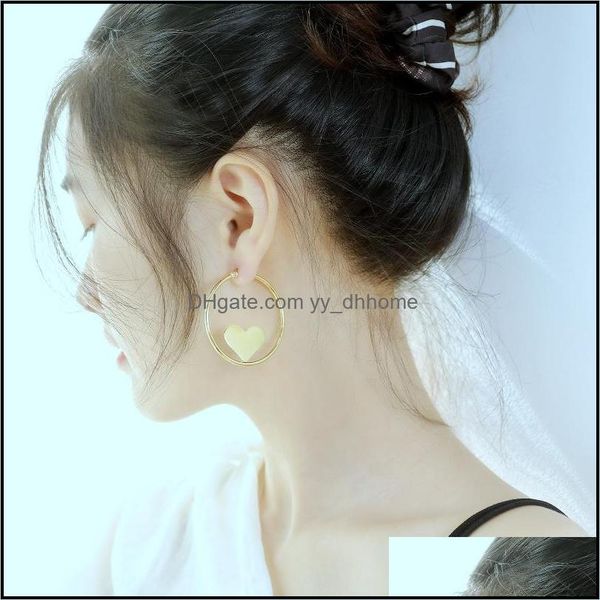 hoop & hie earrings jewelry european american vintage fashion stainless steel heart for women golden cold stud 2021 trend drop delivery i8jz, Golden;silver
hoop & hie earrings jewelry european american vintage fashion stainless steel heart for women golden cold stud 2021 trend drop delivery i8jz, Golden;silver