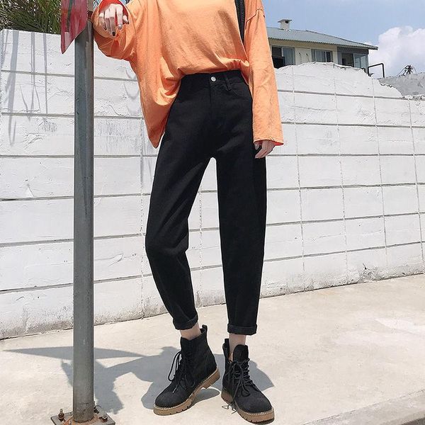 women's jeans 2021 woman's vintage high waist for lady anklel length cowboy denim pants loose with belt streetwear trousers l24, Blue
women's jeans 2021 woman's vintage high waist for lady anklel length cowboy denim pants loose with belt streetwear trousers l24, Blue