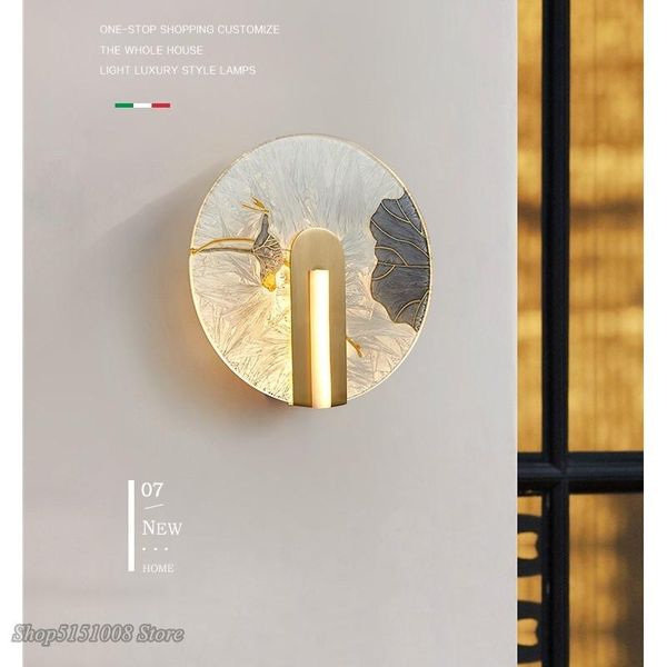 wall lamp modern led style all-copper luxury round living room stained glass deco bedroom corridor restaurant el lights
wall lamp modern led style all-copper luxury round living room stained glass deco bedroom corridor restaurant el lights