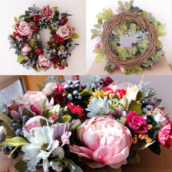 35cm artificial peony wreath flower door spring round for the front wedding home decor decorative flowers & wreaths
35cm artificial peony wreath flower door spring round for the front wedding home decor decorative flowers & wreaths