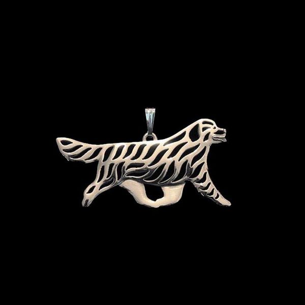 pendants 2021 style jewelry pet dog shaped lovers metal foundland, Black 
pendants 2021 style jewelry pet dog shaped lovers metal foundland, Black