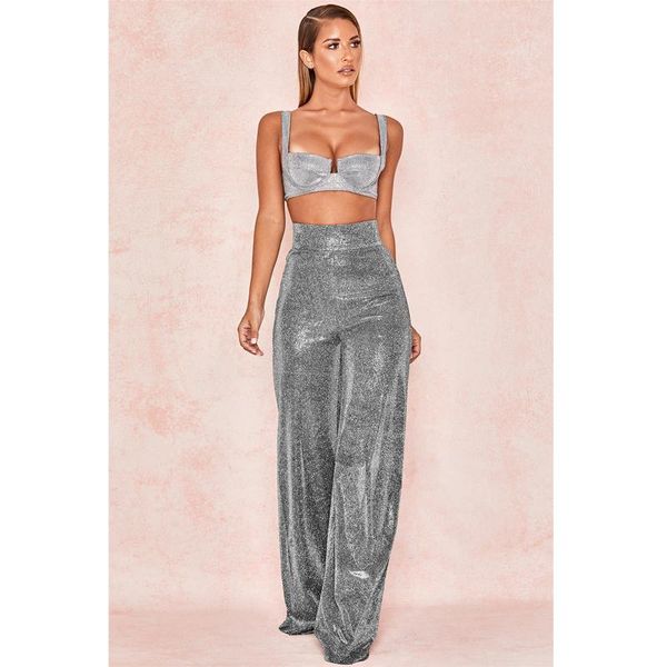 women's pants & capris fashion retro wide leg 2021 autumn bright crystal high waist straight drag gray wild suit trousers s-xl, Black;white
women's pants & capris fashion retro wide leg 2021 autumn bright crystal high waist straight drag gray wild suit trousers s-xl, Black;white