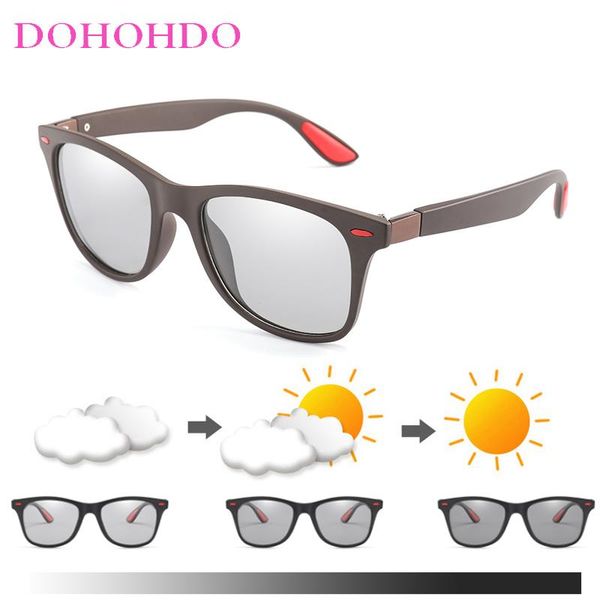 sunglasses dohohdo men women square brand pochromic polarized classic rivet chameleon glasses sun male goggles tr90, White;black
sunglasses dohohdo men women square brand pochromic polarized classic rivet chameleon glasses sun male goggles tr90, White;black