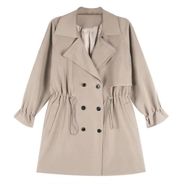 women's trench coats women belt drawstring coat long windbreaker double breasted korean style lady office female outerwear autumn, Tan;black
women's trench coats women belt drawstring coat long windbreaker double breasted korean style lady office female outerwear autumn, Tan;black