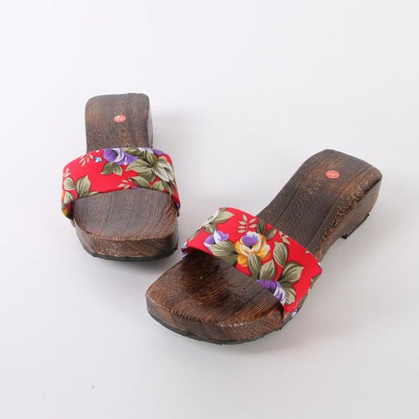 slippers women's wood slides anti-slip polka dots mid heel summer sandals causal beach japan geta cosplay shoes, Black
slippers women's wood slides anti-slip polka dots mid heel summer sandals causal beach japan geta cosplay shoes, Black