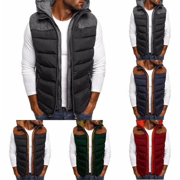 vogue brand men winter coat vests warm sleeveless jacket casual waistcoat cotton vest hooded plus size duck down men's, Black;white
vogue brand men winter coat vests warm sleeveless jacket casual waistcoat cotton vest hooded plus size duck down men's, Black;white