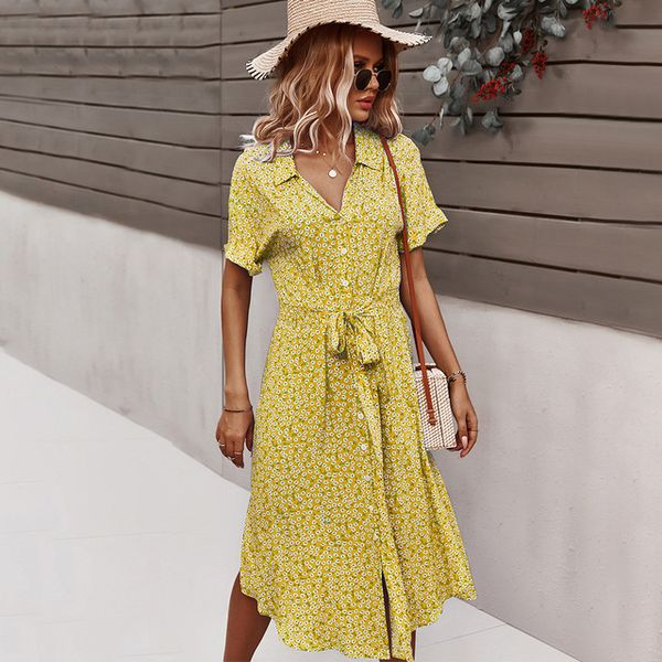 2021floral dress women casual print dress v-neck midi dresses female short sleeve button loosed dress summer holiday beach vestidos, Black;gray
2021floral dress women casual print dress v-neck midi dresses female short sleeve button loosed dress summer holiday beach vestidos, Black;gray