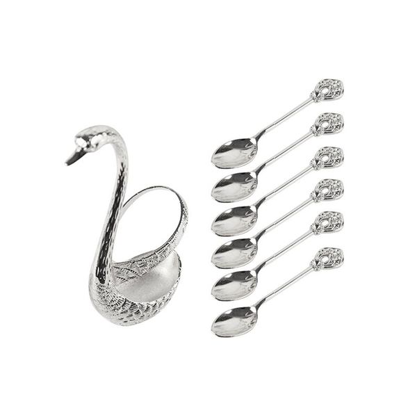 spoons coffee spoon kit swan base kitchen easy clean for home storage organizer dessert gift holder portable durable zinc alloy
spoons coffee spoon kit swan base kitchen easy clean for home storage organizer dessert gift holder portable durable zinc alloy