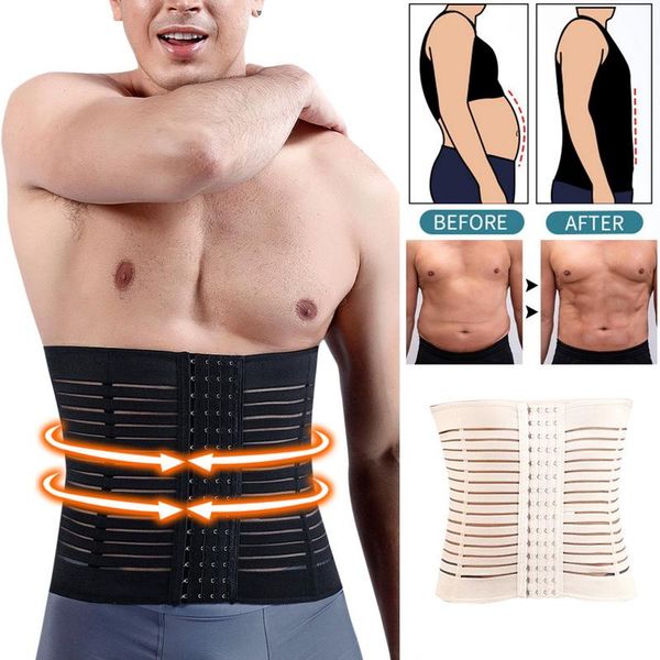 men's body shapers men shaper slimming waist trainer belt corset for abdomen belly control fitness compression shapewear, Black;brown
men's body shapers men shaper slimming waist trainer belt corset for abdomen belly control fitness compression shapewear, Black;brown