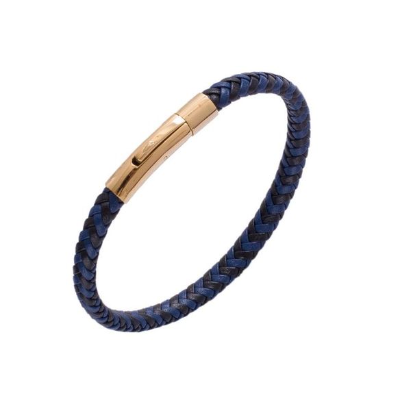 charm bracelets fashion men's simple black business leather knit bracelet women's blue stainless steel magnet buckle jewelry gift, Golden;silver
charm bracelets fashion men's simple black business leather knit bracelet women's blue stainless steel magnet buckle jewelry gift, Golden;silver