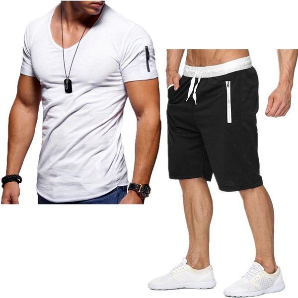 men's tracksuits summer sets casual v-neck short sleeve t-shirt+shorts large size fashion t-shirt sportswear men clothing, Gray
men's tracksuits summer sets casual v-neck short sleeve t-shirt+shorts large size fashion t-shirt sportswear men clothing, Gray