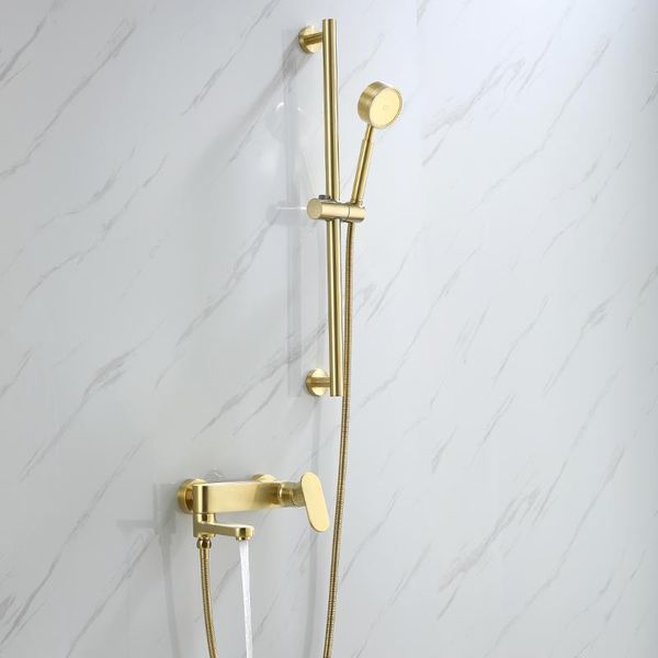 bathroom shower set brushed hold simple faucet wall mounted mixer tap with pressured head sf21021404 sets
bathroom shower set brushed hold simple faucet wall mounted mixer tap with pressured head sf21021404 sets
