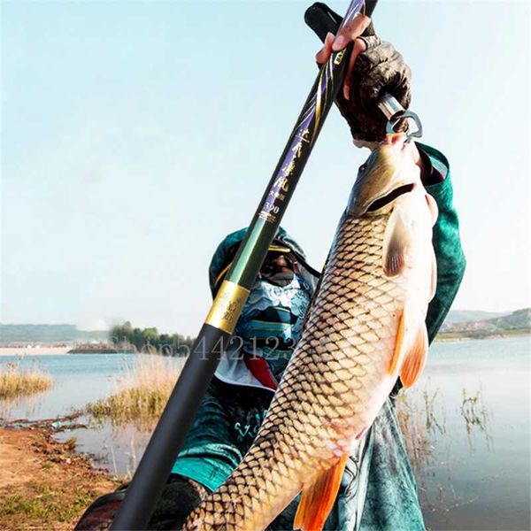 fishing rod carp ultralight carbon stream pole 2.7m-6.3m fiber boat rods