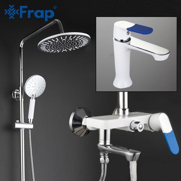 white shower faucets bathroom mixer bath basin faucet sink taps rainfall head set sanitary ware suite sets
white shower faucets bathroom mixer bath basin faucet sink taps rainfall head set sanitary ware suite sets