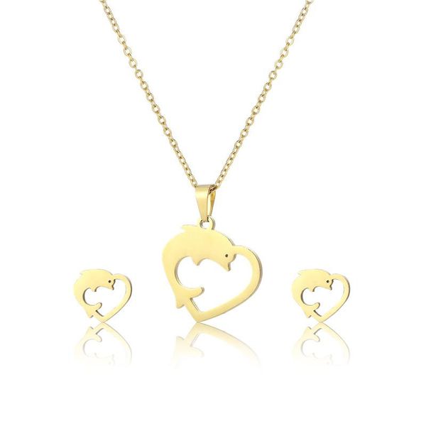small stainless steel family ocean love heart animal dolphin pendant chain necklace jewelry women mother wedding gift necklaces, Silver
small stainless steel family ocean love heart animal dolphin pendant chain necklace jewelry women mother wedding gift necklaces, Silver