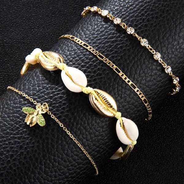 anklets 2021 vintage gold color anklet women beads geometric ankle bracelet shell charm bohemian boho foot jewelry, Red;blue
anklets 2021 vintage gold color anklet women beads geometric ankle bracelet shell charm bohemian boho foot jewelry, Red;blue