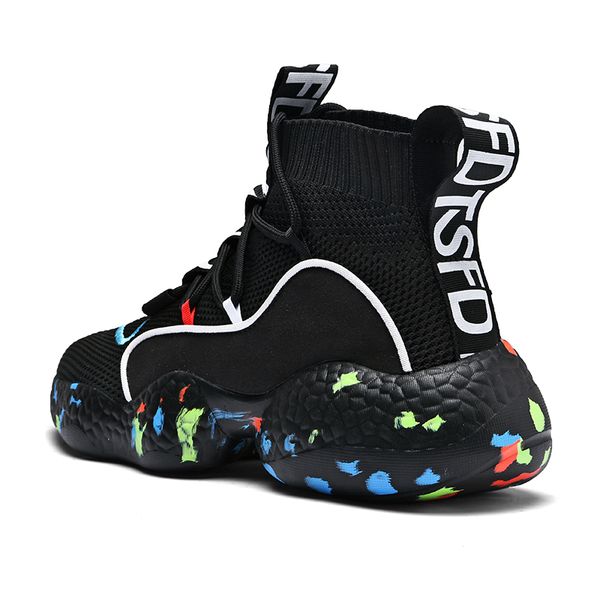 Winter Fur Rainbow Knitting Men Casual Shoes High Top Couple Sock Sneaker Breathable Lightweight Fashion Shoes Men Bambas Hombre, Black b696
Winter Fur Rainbow Knitting Men Casual Shoes High Top Couple Sock Sneaker Breathable Lightweight Fashion Shoes Men Bambas Hombre, Black b696