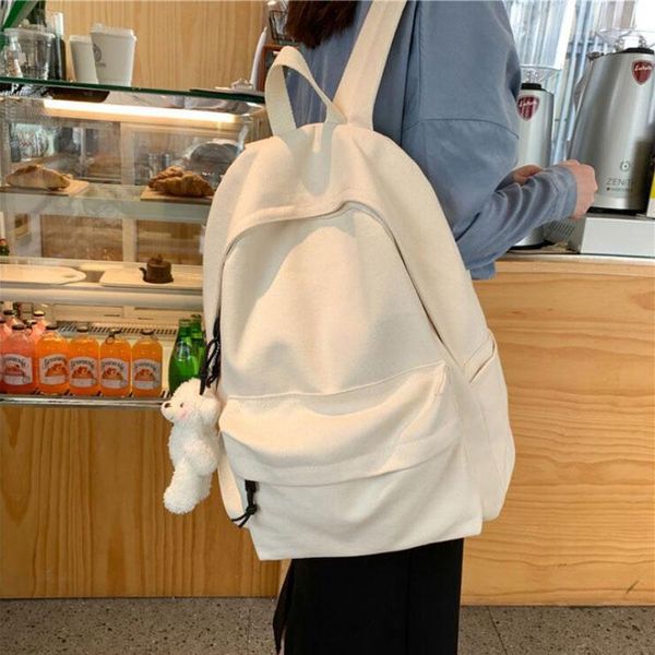 backpack canvas solid color campus style student book school bag for teenager girl women outdoor travel daily female mochila
backpack canvas solid color campus style student book school bag for teenager girl women outdoor travel daily female mochila