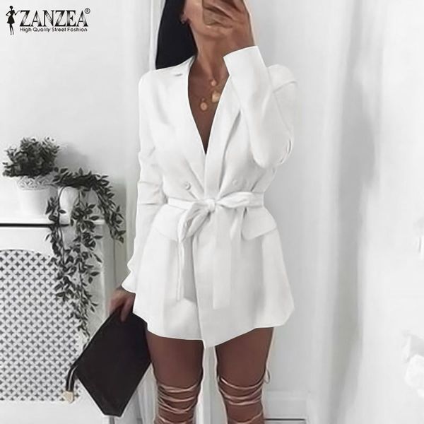 women's suits & blazers oversized fashion office lady 2022 spring autumn long sleeve belted loose outwear casual solid lapel coat, White;black
women's suits & blazers oversized fashion office lady 2022 spring autumn long sleeve belted loose outwear casual solid lapel coat, White;black
