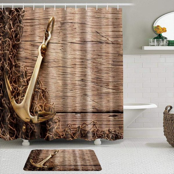 shower curtain and bath mat set,rustic nautical vintage and antique gold anchor and fishing nets on wooden board barn unique art
shower curtain and bath mat set,rustic nautical vintage and antique gold anchor and fishing nets on wooden board barn unique art