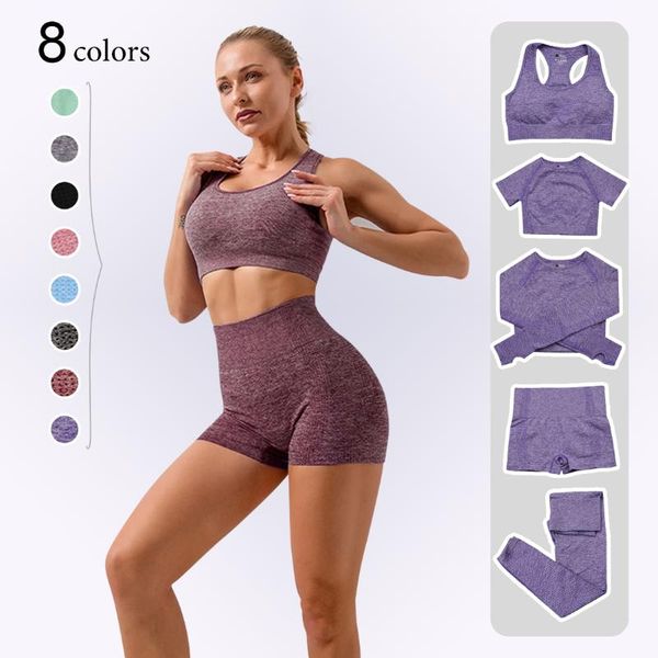 yoga outfit 2/3/5pcs seamless women set workout sportswear gym clothing fitness long sleeve crop high waist leggings short suits
yoga outfit 2/3/5pcs seamless women set workout sportswear gym clothing fitness long sleeve crop high waist leggings short suits