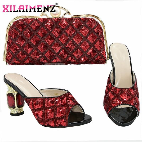 dress shoes red color ins selling afrian and bag to match nigerian women matching slingbacks slipper for wedding party, Black
dress shoes red color ins selling afrian and bag to match nigerian women matching slingbacks slipper for wedding party, Black