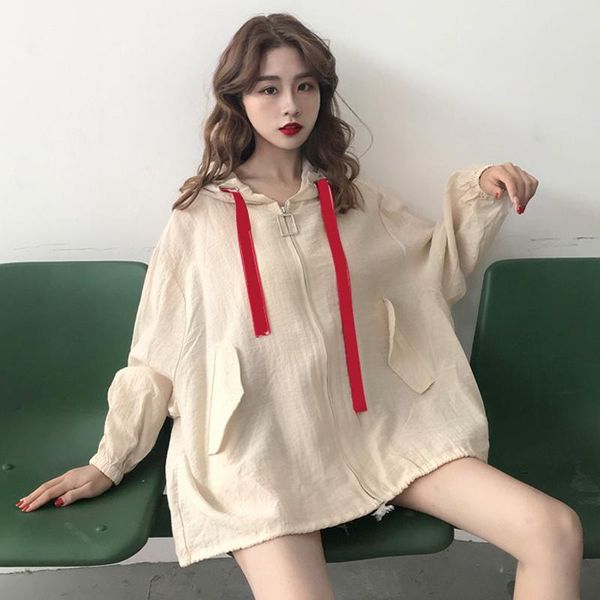 women's jackets clothing ulzzang korean hipster harajuku loose batwing sleeve fashion brand thin casual zipper full hooded, Black;brown
women's jackets clothing ulzzang korean hipster harajuku loose batwing sleeve fashion brand thin casual zipper full hooded, Black;brown
