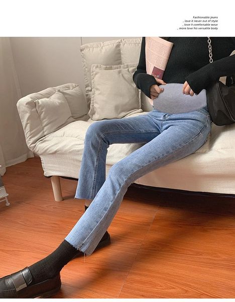 2xl pregnant women's jeans spring and autumn belly lift pants fashionable maternity bottoms, White
2xl pregnant women's jeans spring and autumn belly lift pants fashionable maternity bottoms, White