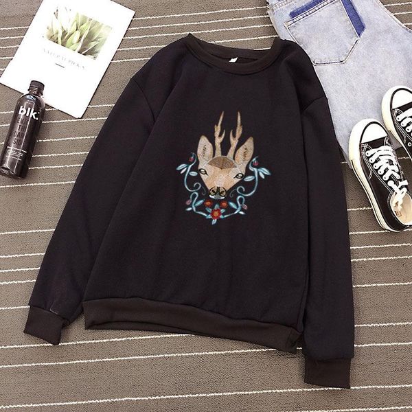 women's hoodies & sweatshirts arrival long sleeve o-neck womens hooded cute print sweathshirt soft hoody, Black
women's hoodies & sweatshirts arrival long sleeve o-neck womens hooded cute print sweathshirt soft hoody, Black