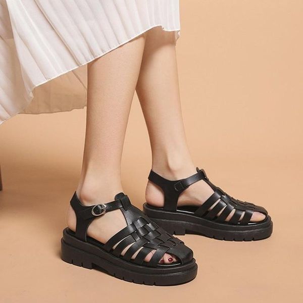 sandals 2021 summer sandal for women: flat gladiator shoes with weaving thick soles hollow headwork beach comfortable, Black
sandals 2021 summer sandal for women: flat gladiator shoes with weaving thick soles hollow headwork beach comfortable, Black
