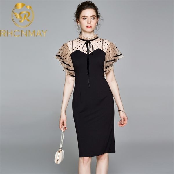 runway summer pencil dress women mesh wave point patchwork black stand collar bodycon 210520, Black;gray
runway summer pencil dress women mesh wave point patchwork black stand collar bodycon 210520, Black;gray
