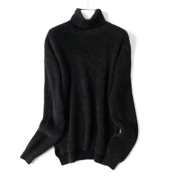 gigogou oversized korean style womens sweaters long sleeve knitted winter turtleneck pullovers high low hem pull femme, White;black
gigogou oversized korean style womens sweaters long sleeve knitted winter turtleneck pullovers high low hem pull femme, White;black