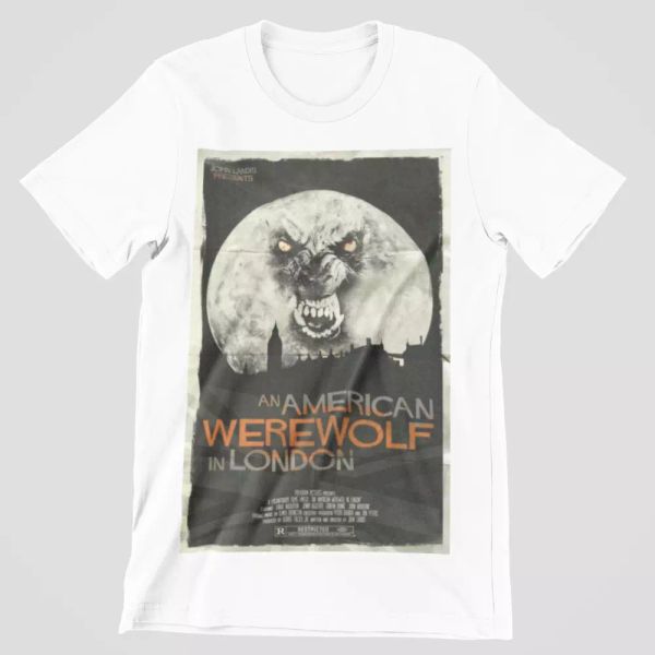 an american werewolf in london t-shirt - mens & women's official horror 80s, White;black
an american werewolf in london t-shirt - mens & women's official horror 80s, White;black