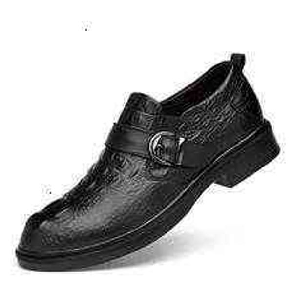 tangzuo shoes 9521 pointed leather shoes, 36-49 small size large size, Black