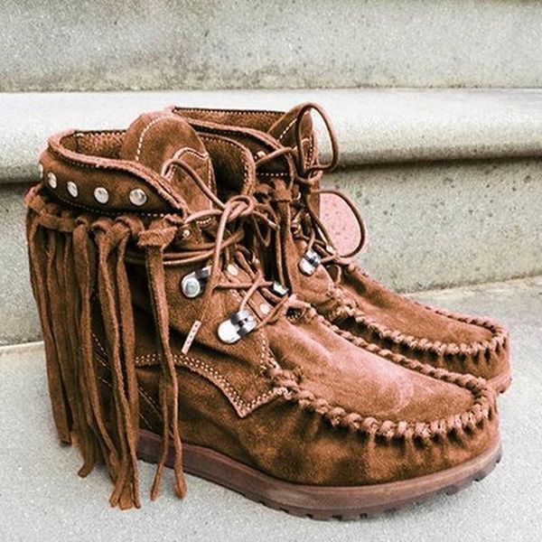 boots 2021 women ankle big size flats shoes booties gladiator vintage faux suede round toe lace up shoe tassels botas mujer, Black
boots 2021 women ankle big size flats shoes booties gladiator vintage faux suede round toe lace up shoe tassels botas mujer, Black